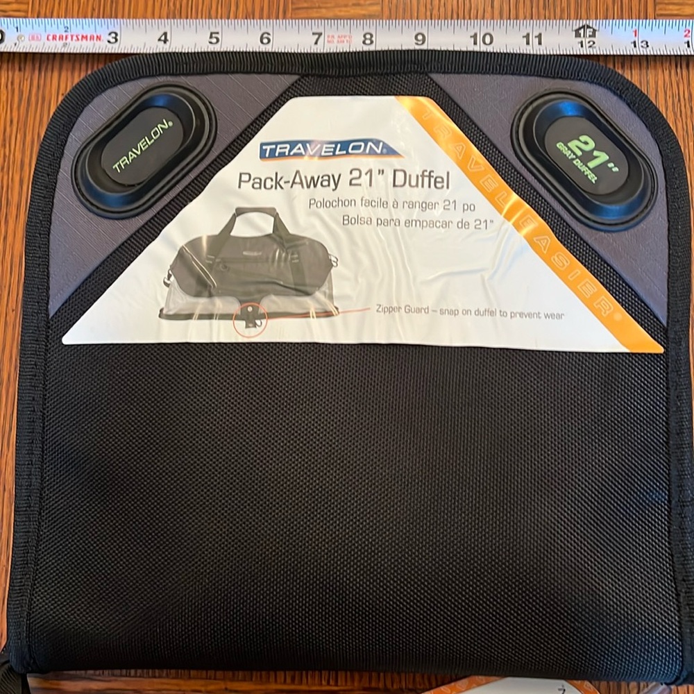 NWT. Travelon Pack-Away 21” Duffel